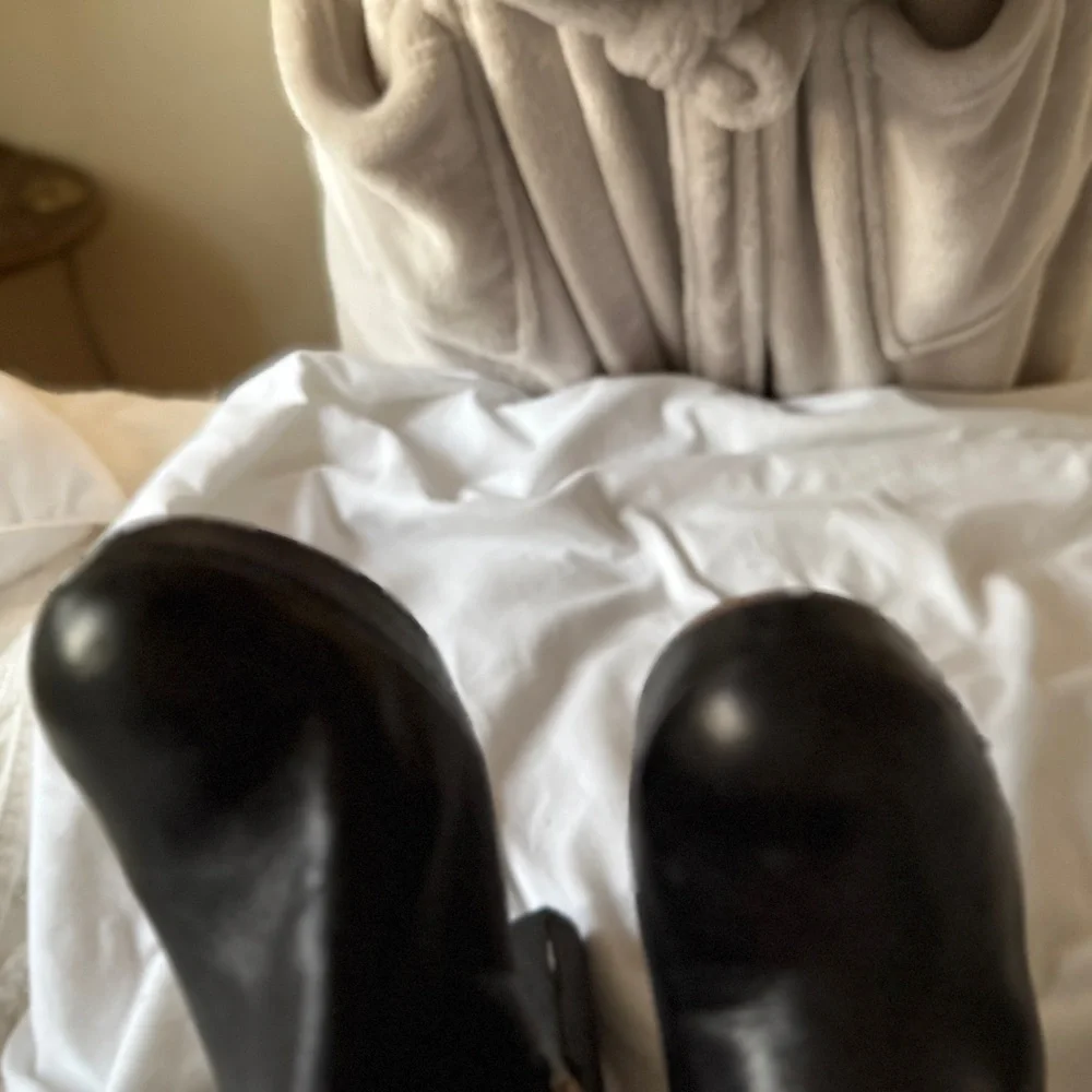 MICHAEL KORS Black Leather Tall Boots Women Size 9 - Picture 12 of 16